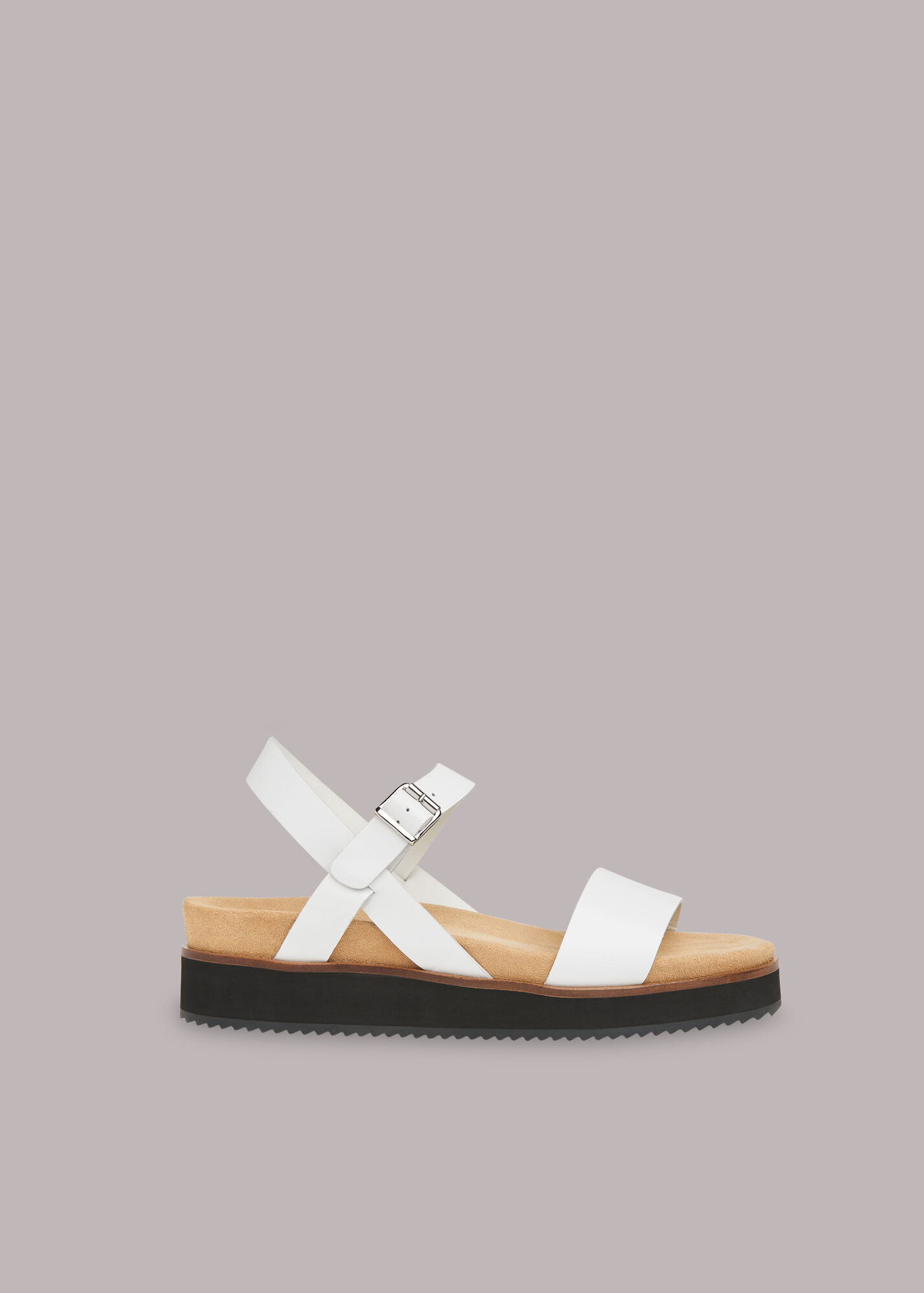 Whistles Women Nola Footbed Sandal - White - 40