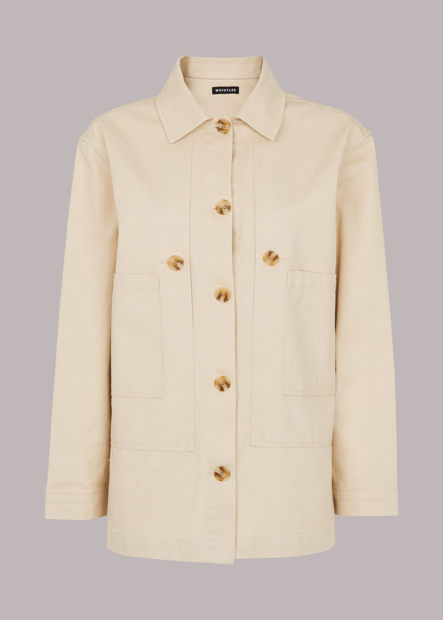 Neutral Casual Cargo Jacket | WHISTLES | Whistles
