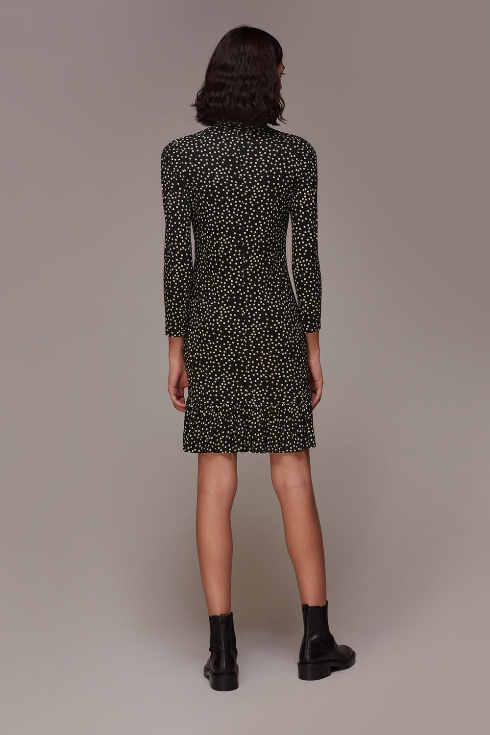 Irregular Spot Jersey Dress