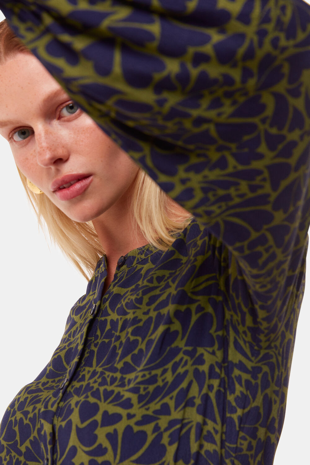 Abstract Petal Flippy Dress