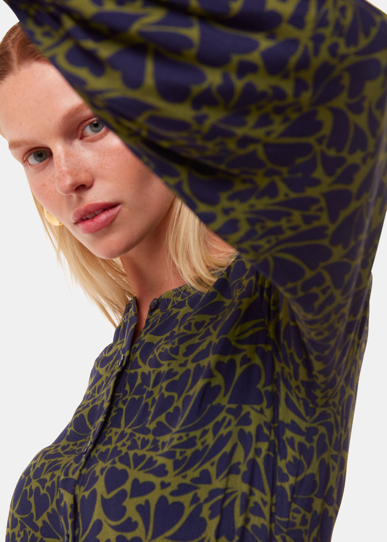 Abstract Petal Flippy Dress