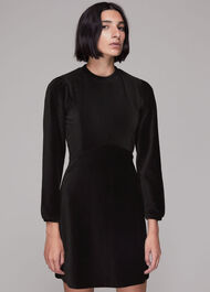 Cord Velvet Jersey Dress