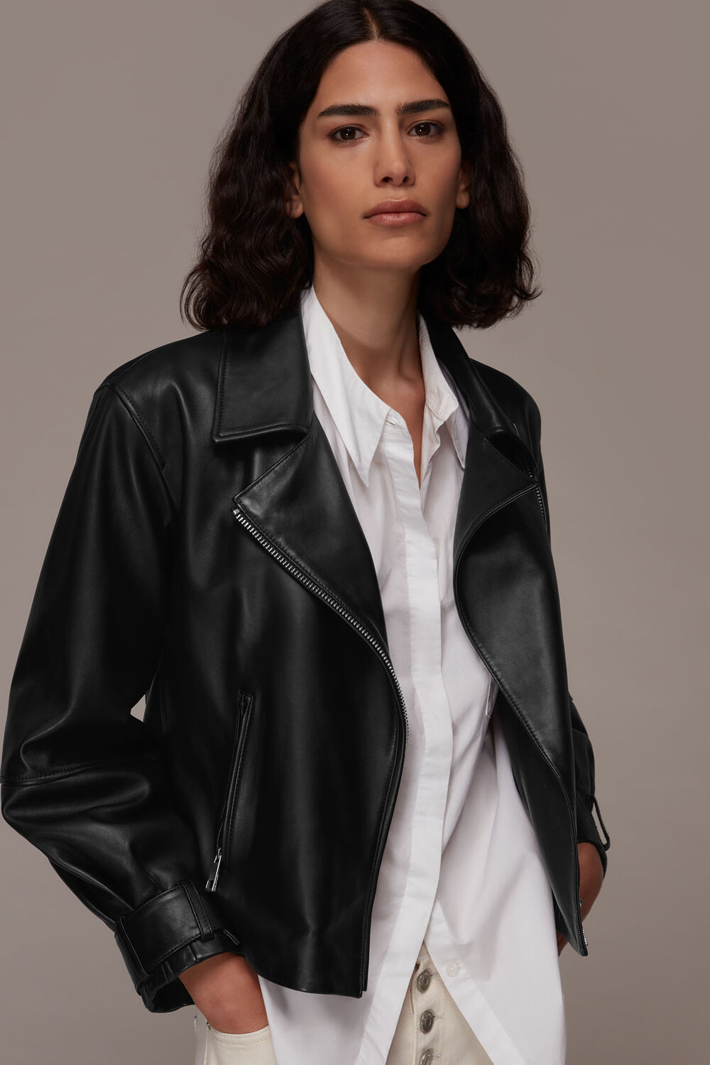 Ellis Balloon Sleeve Biker