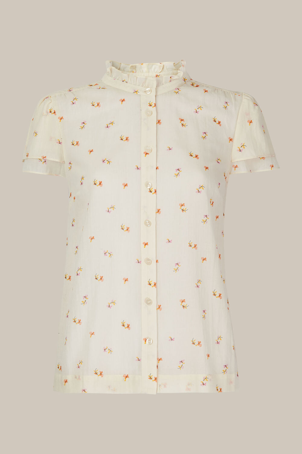 Forget Me Not Voile Blouse Cream/Multi