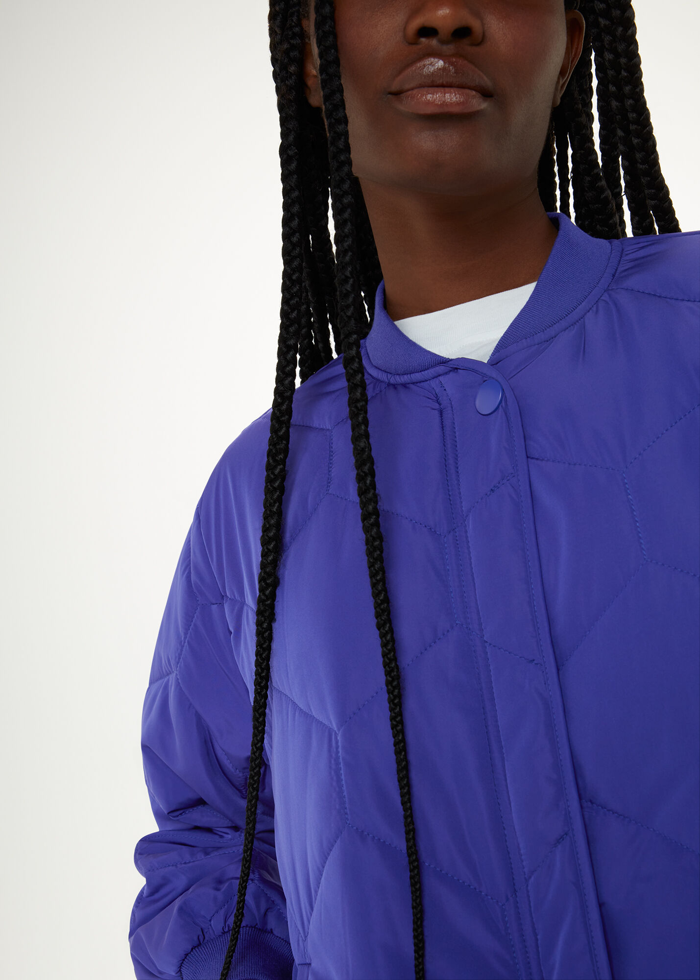 Purple best sale quilted coat