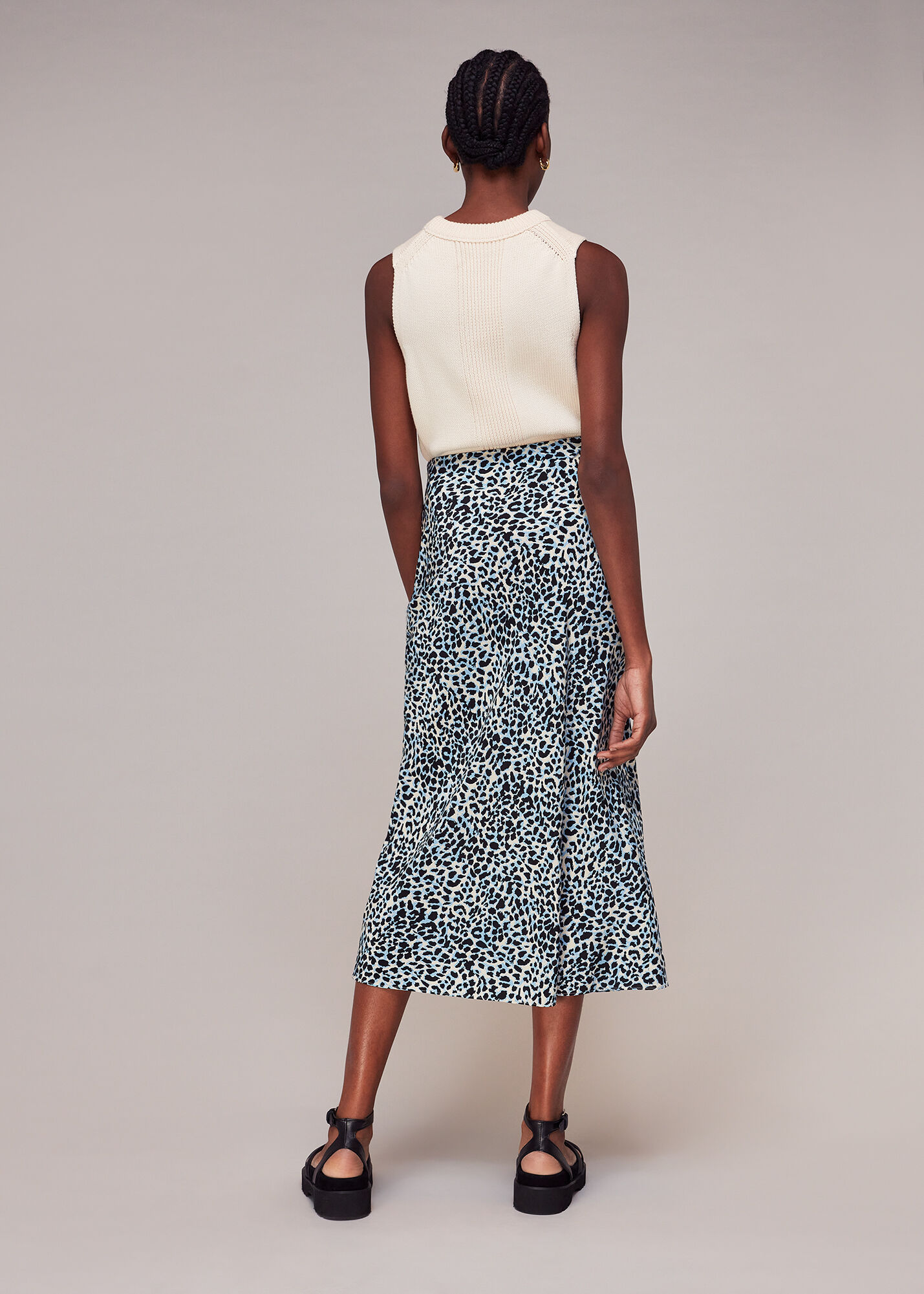 Cheetah midi skirt video cheap
