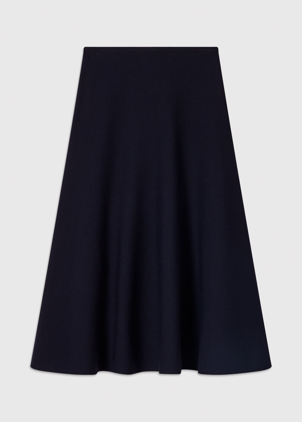 Knitted Ribbed Midi Skirt