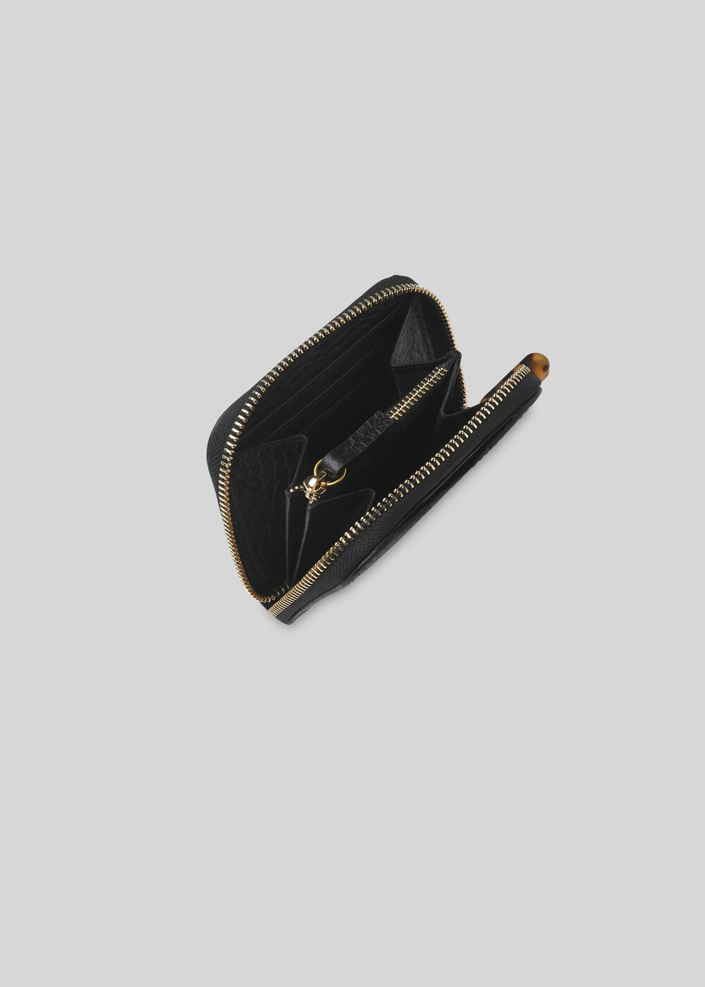 Murray Resin Zip Wallet Black