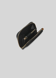 Murray Resin Zip Wallet Black