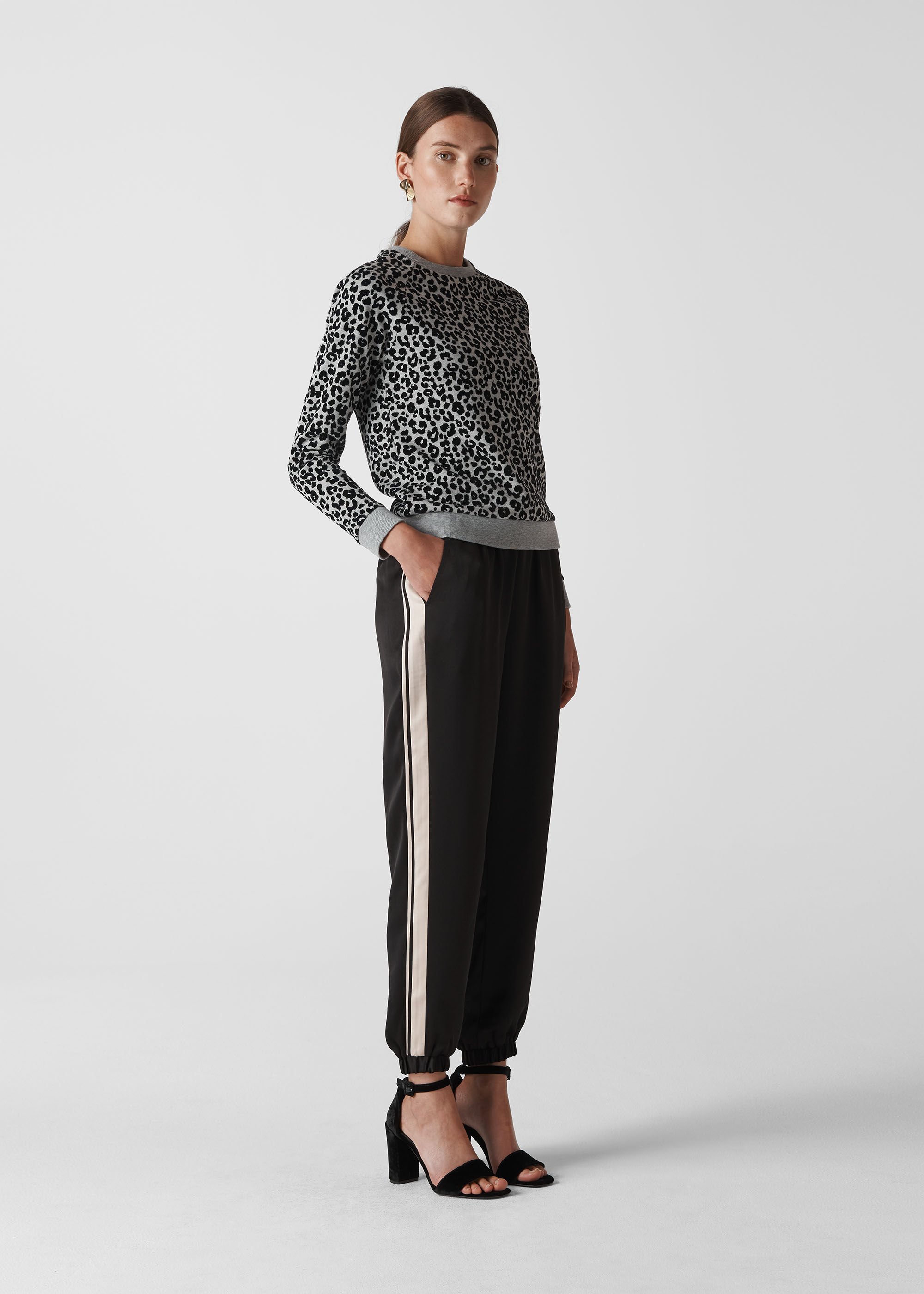 Satin Side Stripe Jogger