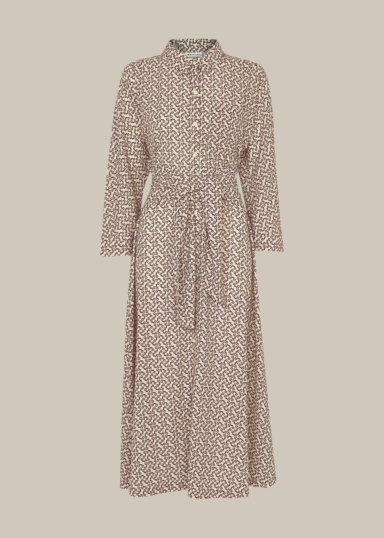 Snaffle Shirt Tie Front Dress