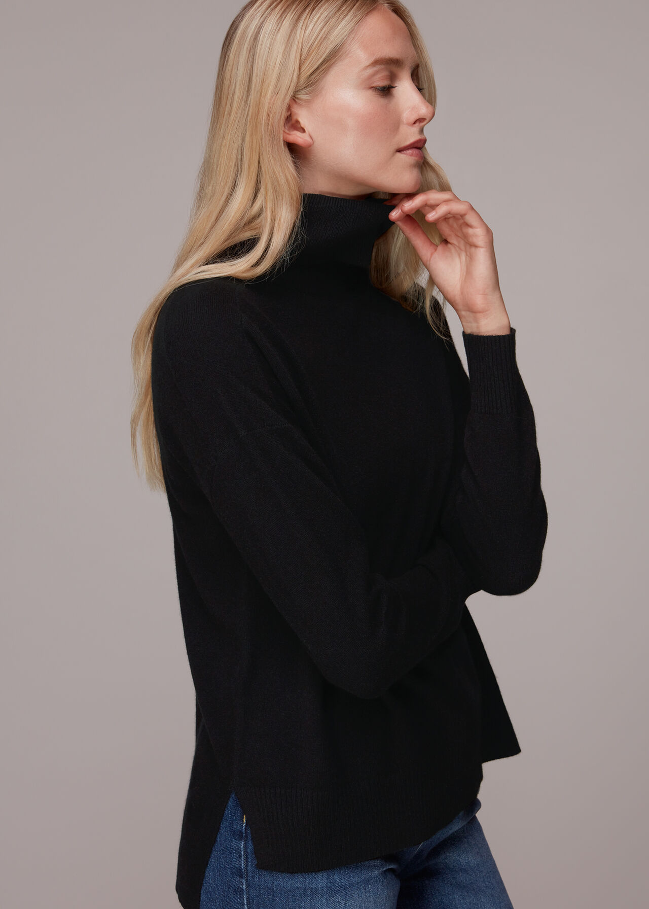 Cashmere Roll Neck Jumper