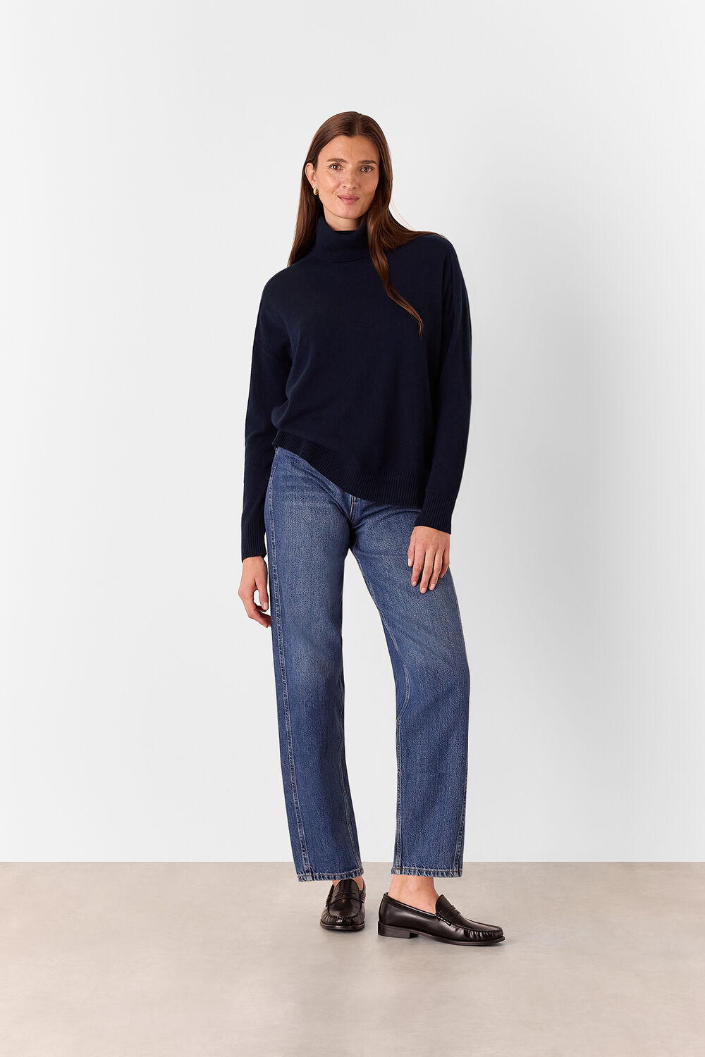 Cashmere Roll Neck Jumper