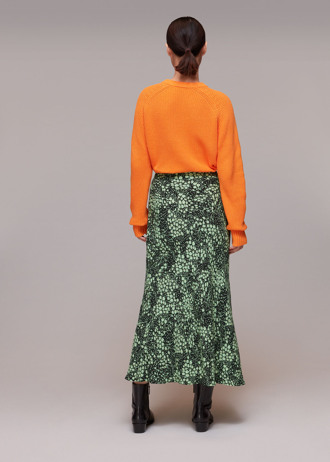 Daisy Meadow Bias Cut Skirt