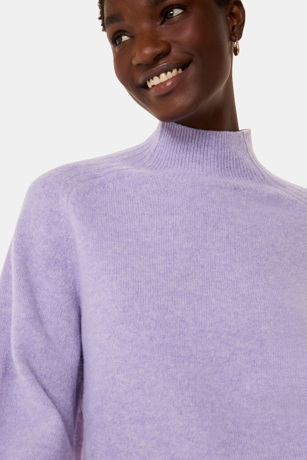 Funnel Neck Wool Knit