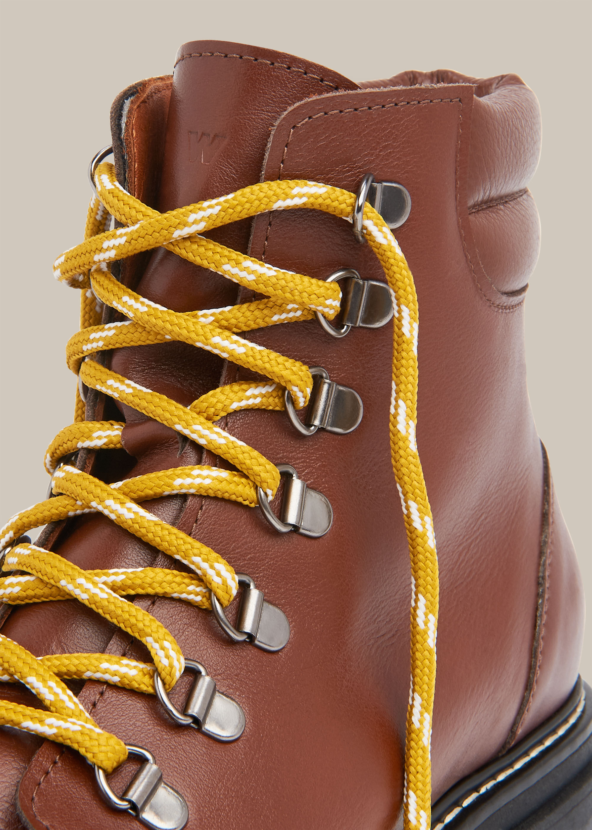 Coach lace up best sale tassel boot amber