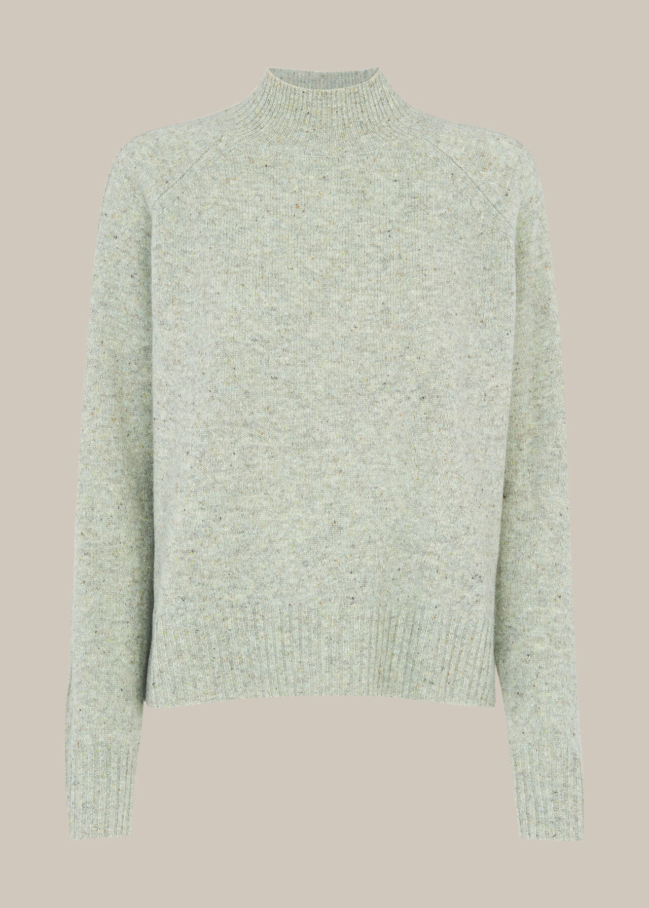 Mint Funnel Neck Merino Knit | WHISTLES