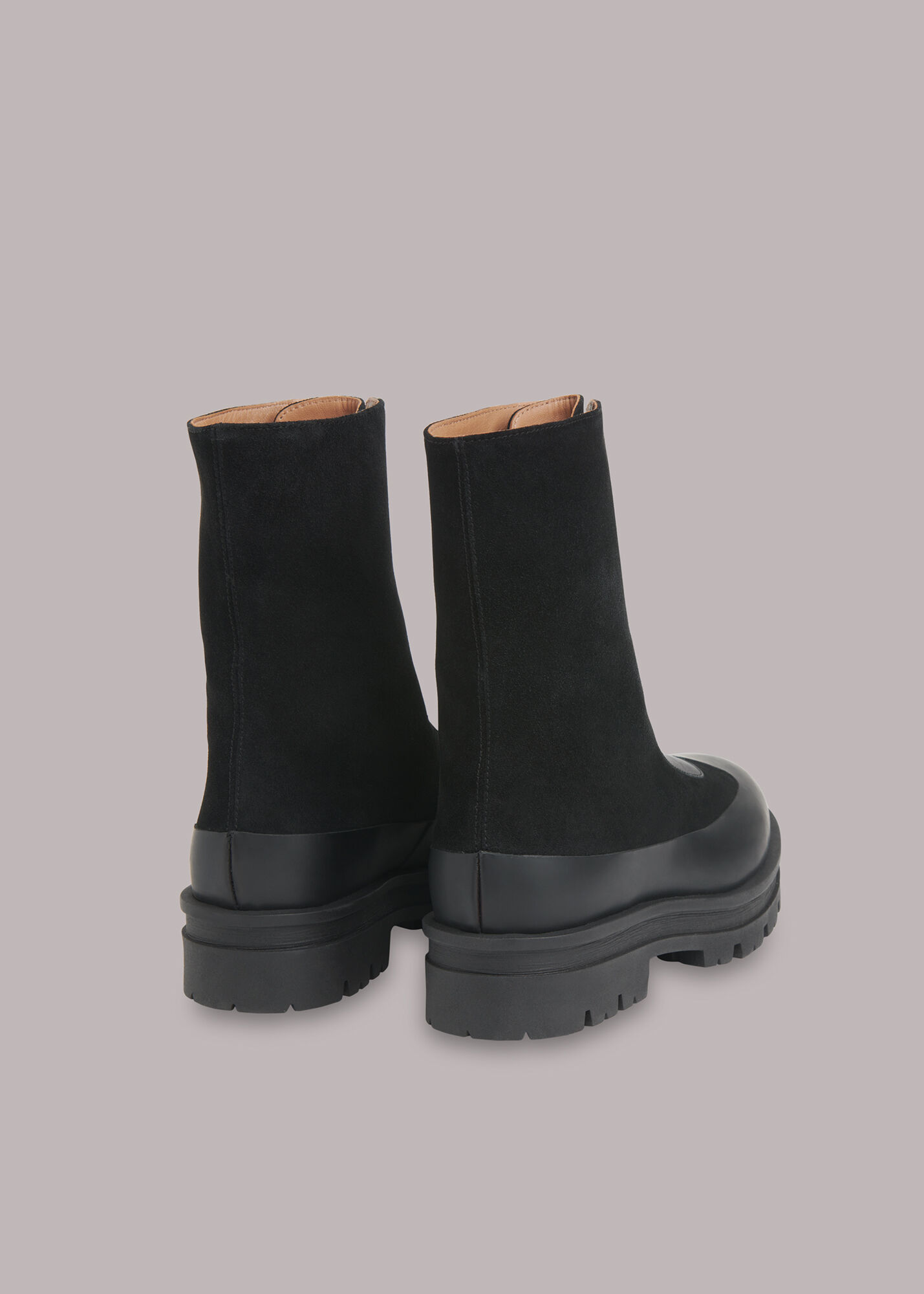 Black Barkley Zip Front Boot WHISTLES Whistles