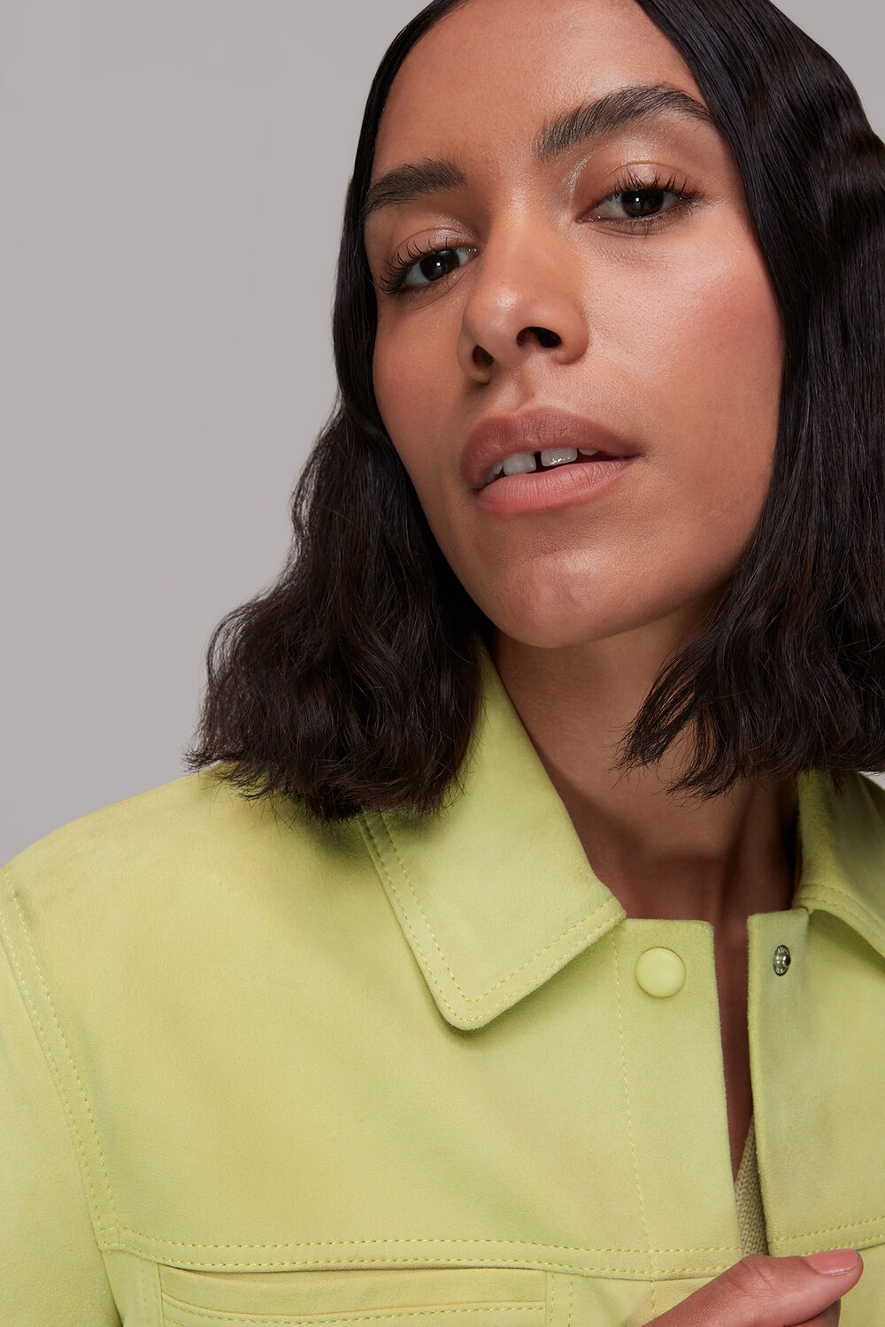 Yuri Cropped Suede Jacket
