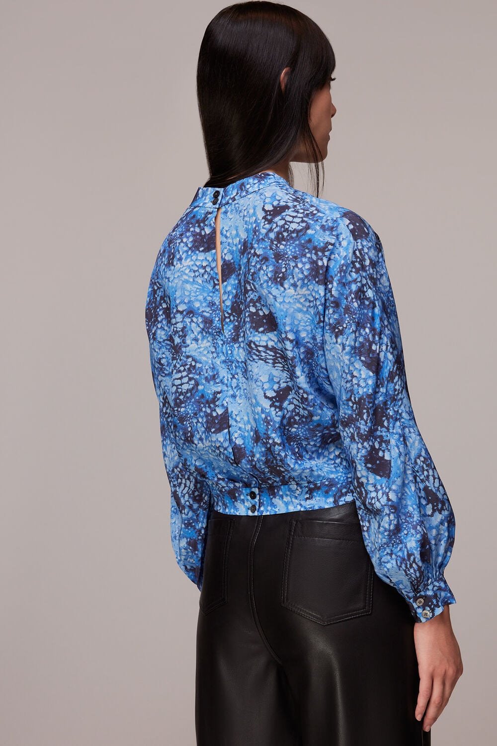Snow Flurry Silk Top
