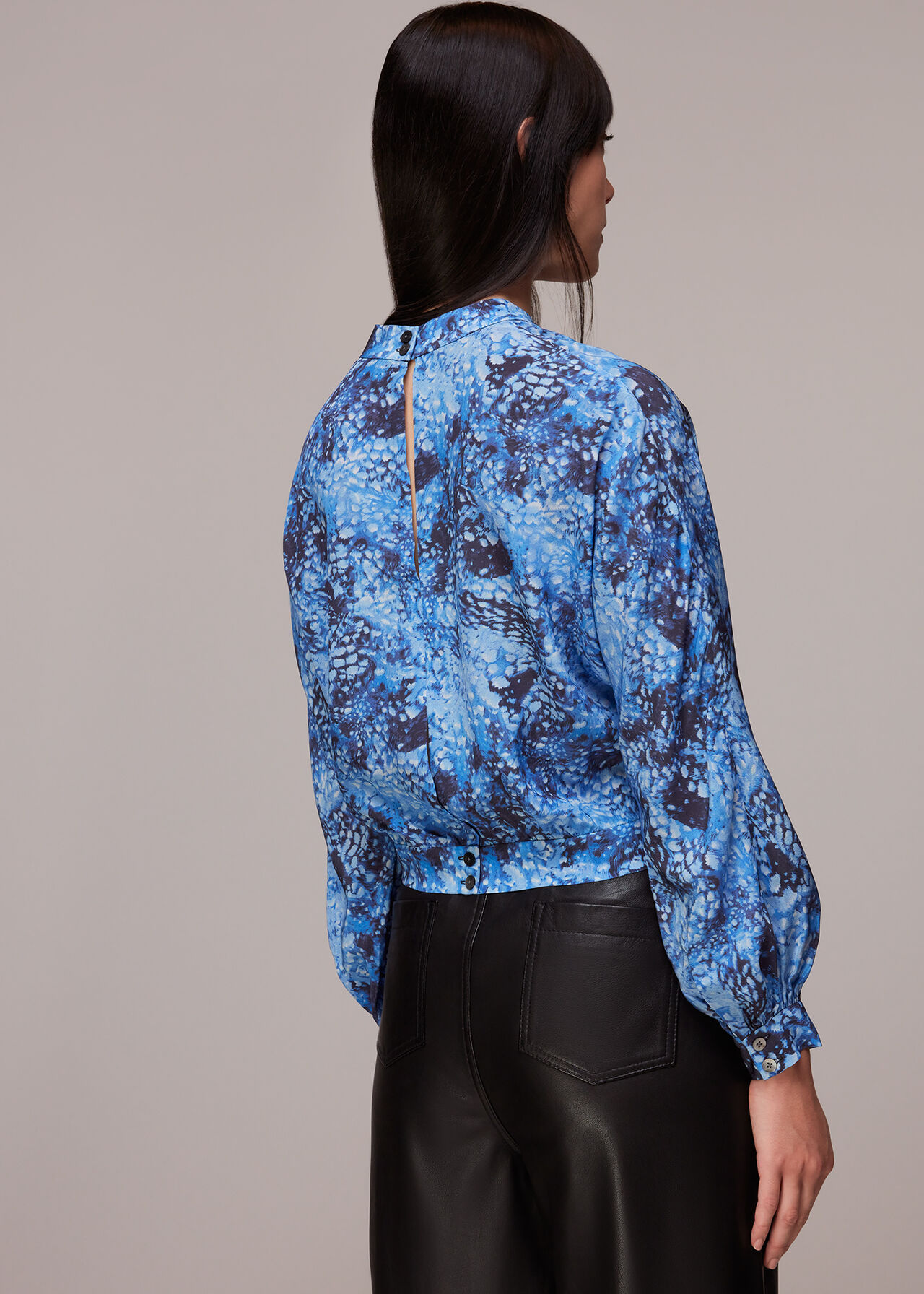 Snow Flurry Silk Top
