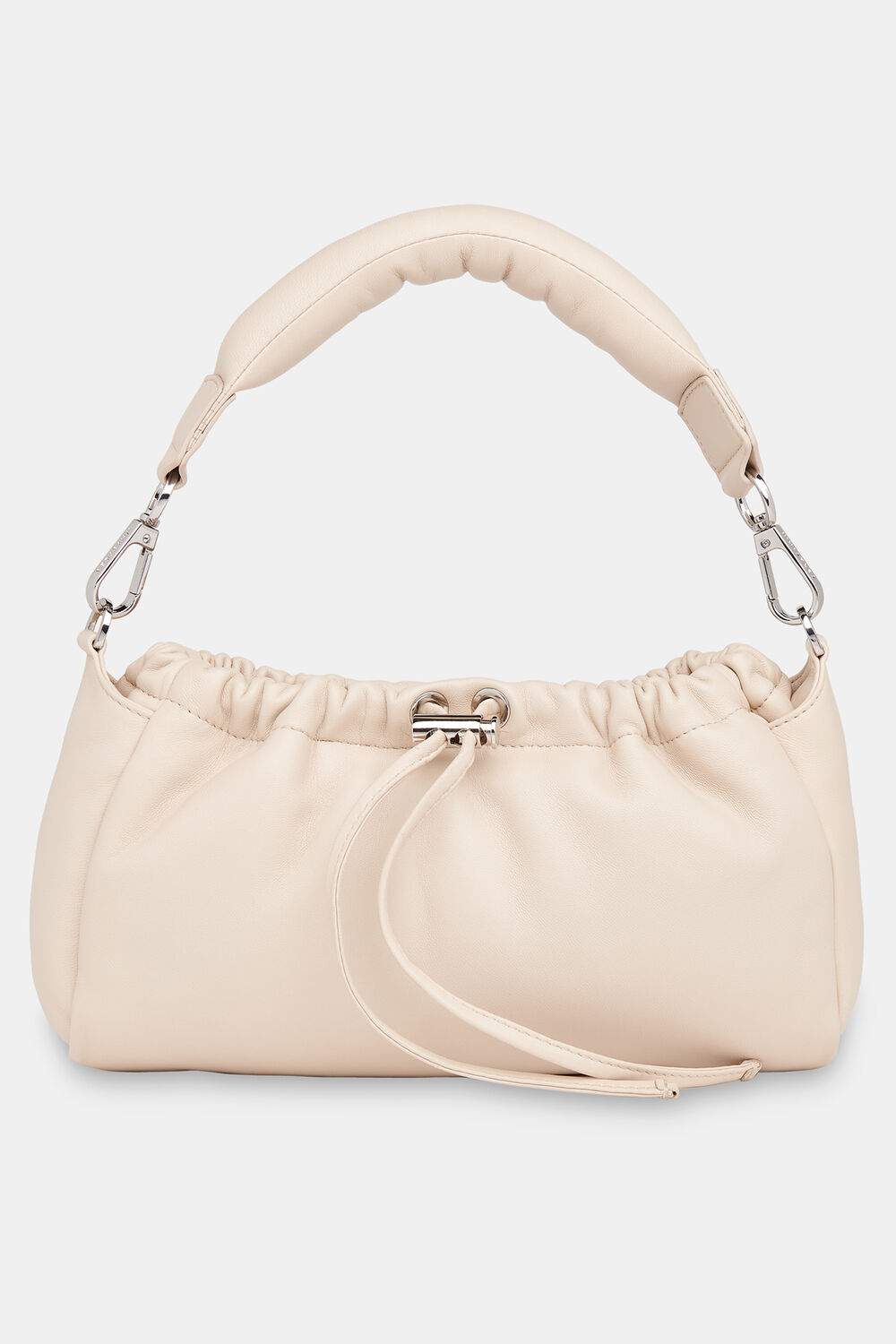 Beige Benny Drawstring Shoulder Bag