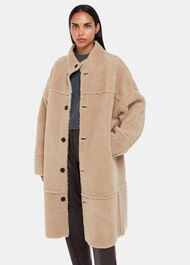 Zo Reversible Shearling Coat