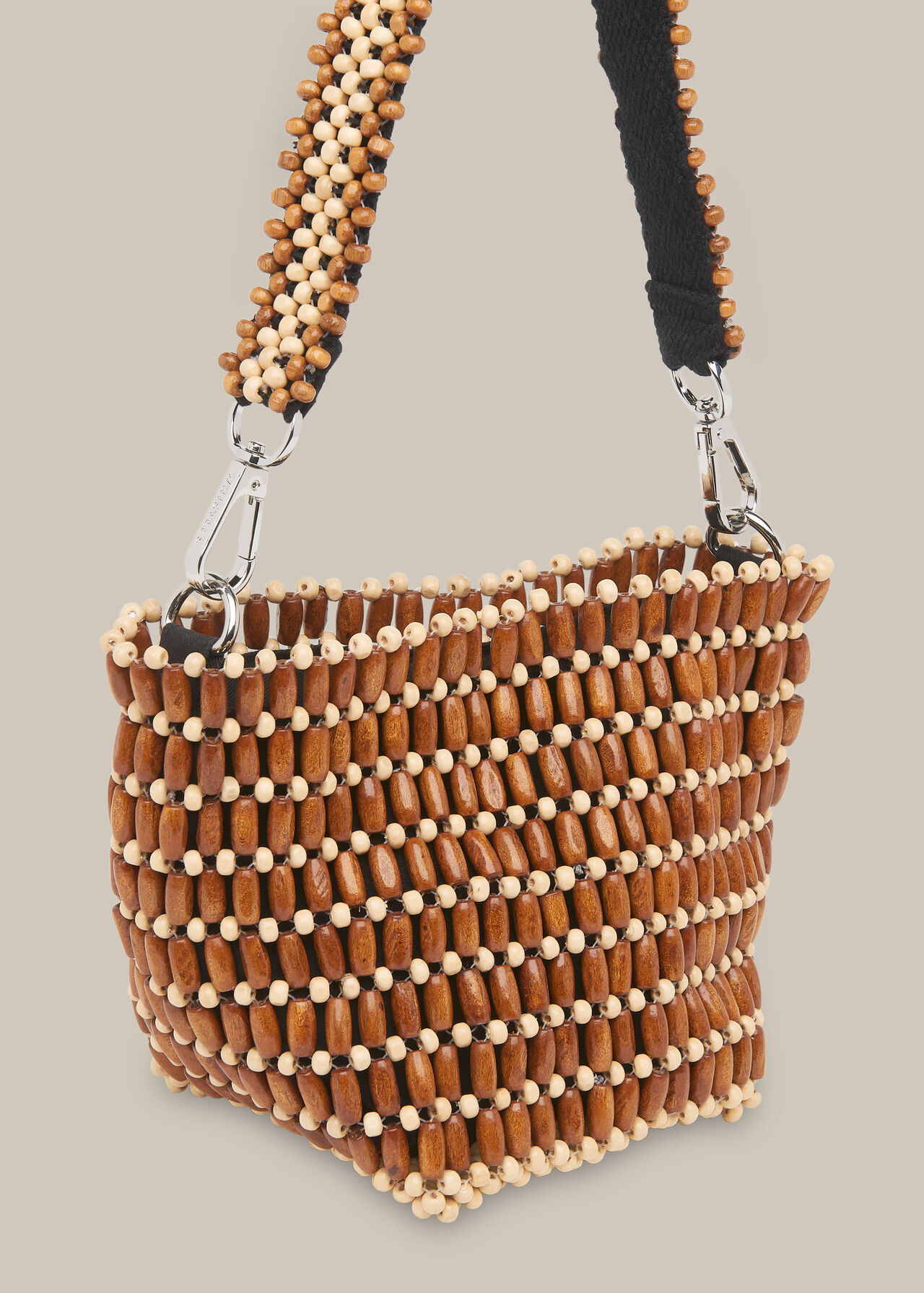 Martha Mini Beaded Bucket Bag