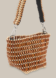 Martha Mini Beaded Bucket Bag