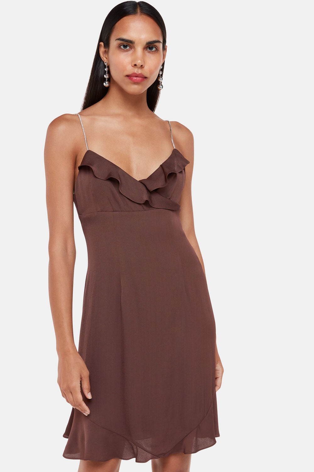 Diamante Detail Slip Dress