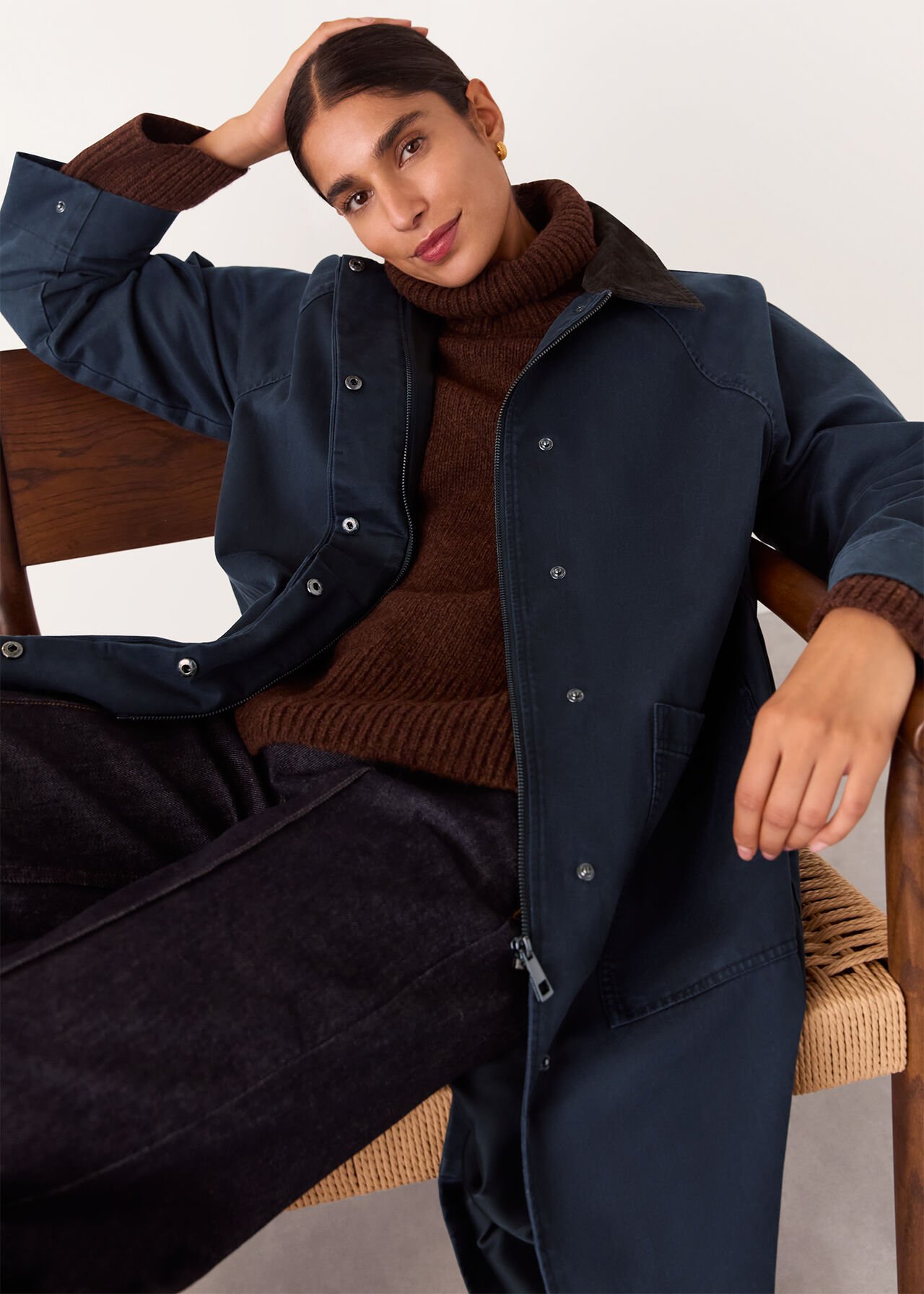 Gabriella Waxed Overcoat