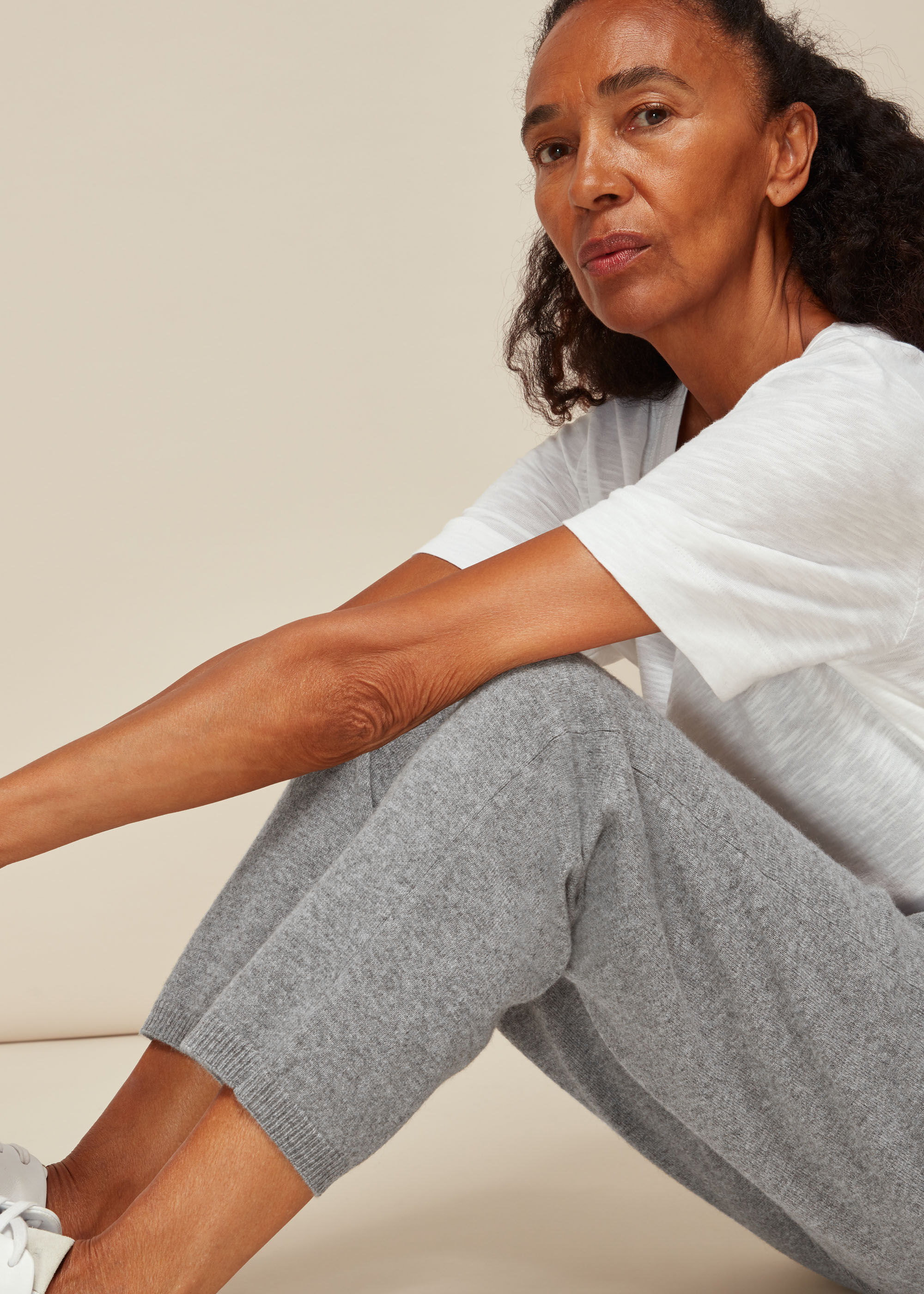 Grey Cashmere Jogger