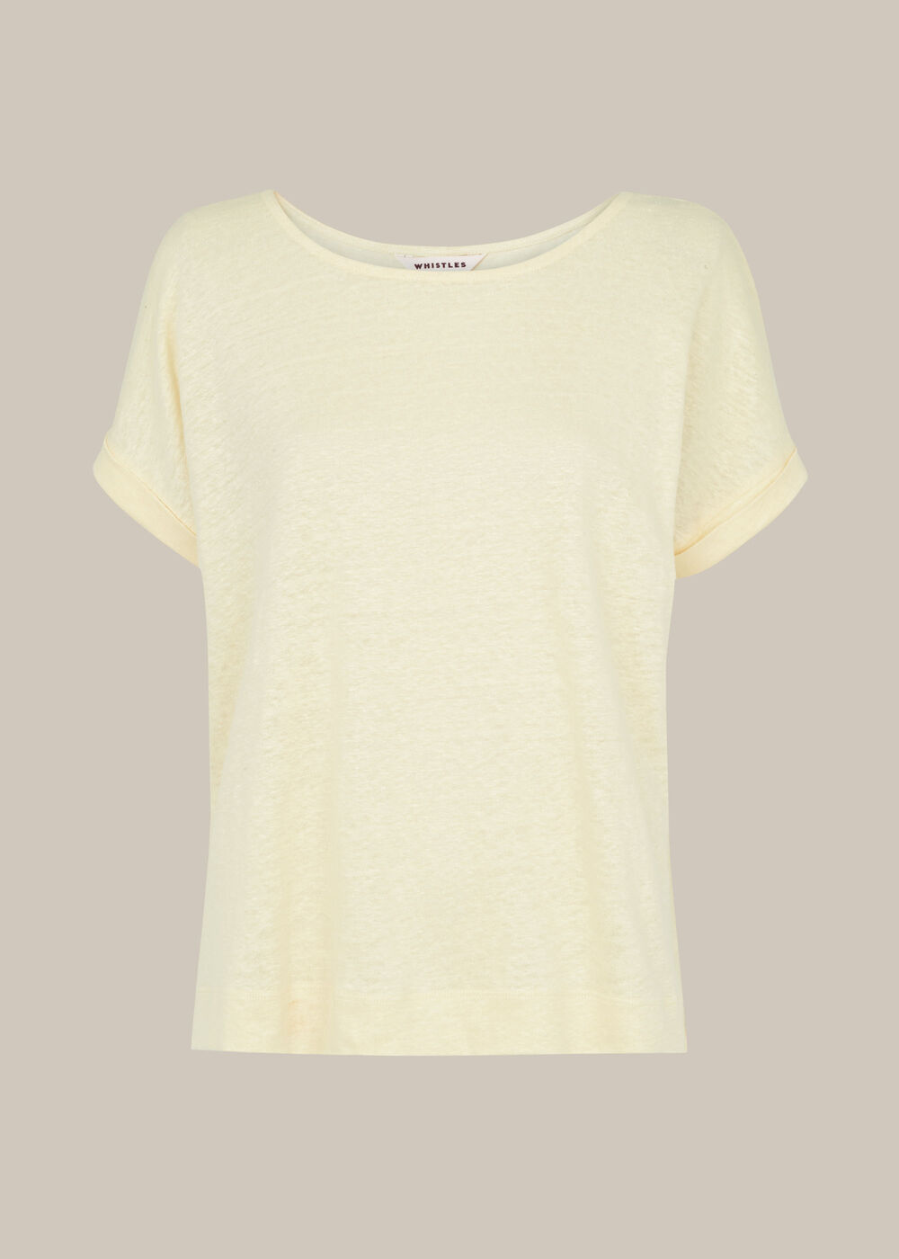 Relaxed Linen TShirt Lemon