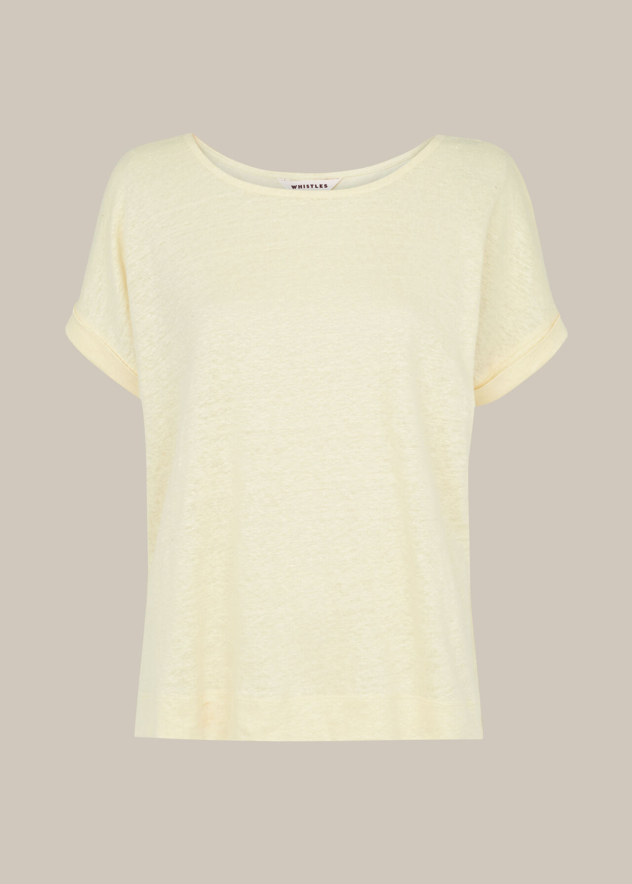 Relaxed Linen TShirt Lemon