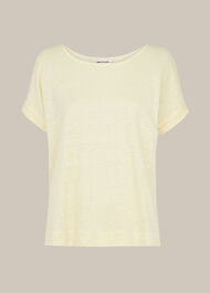 Relaxed Linen TShirt Lemon