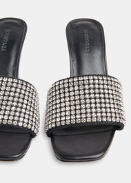 Adella Diamante Slip On Mule