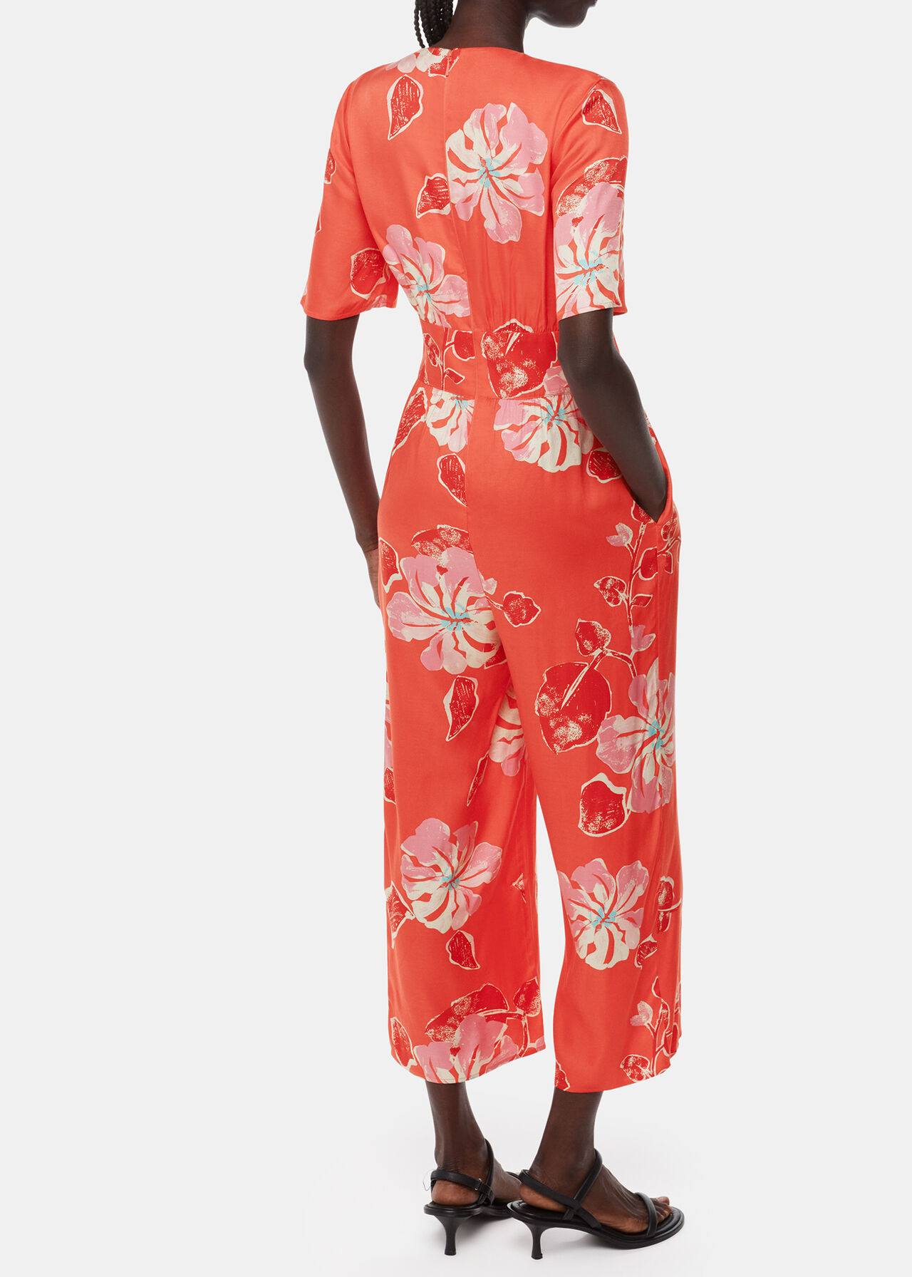 Hibiscus Print Aimee Jumpsuit