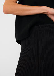 Knitted Pleated Skirt