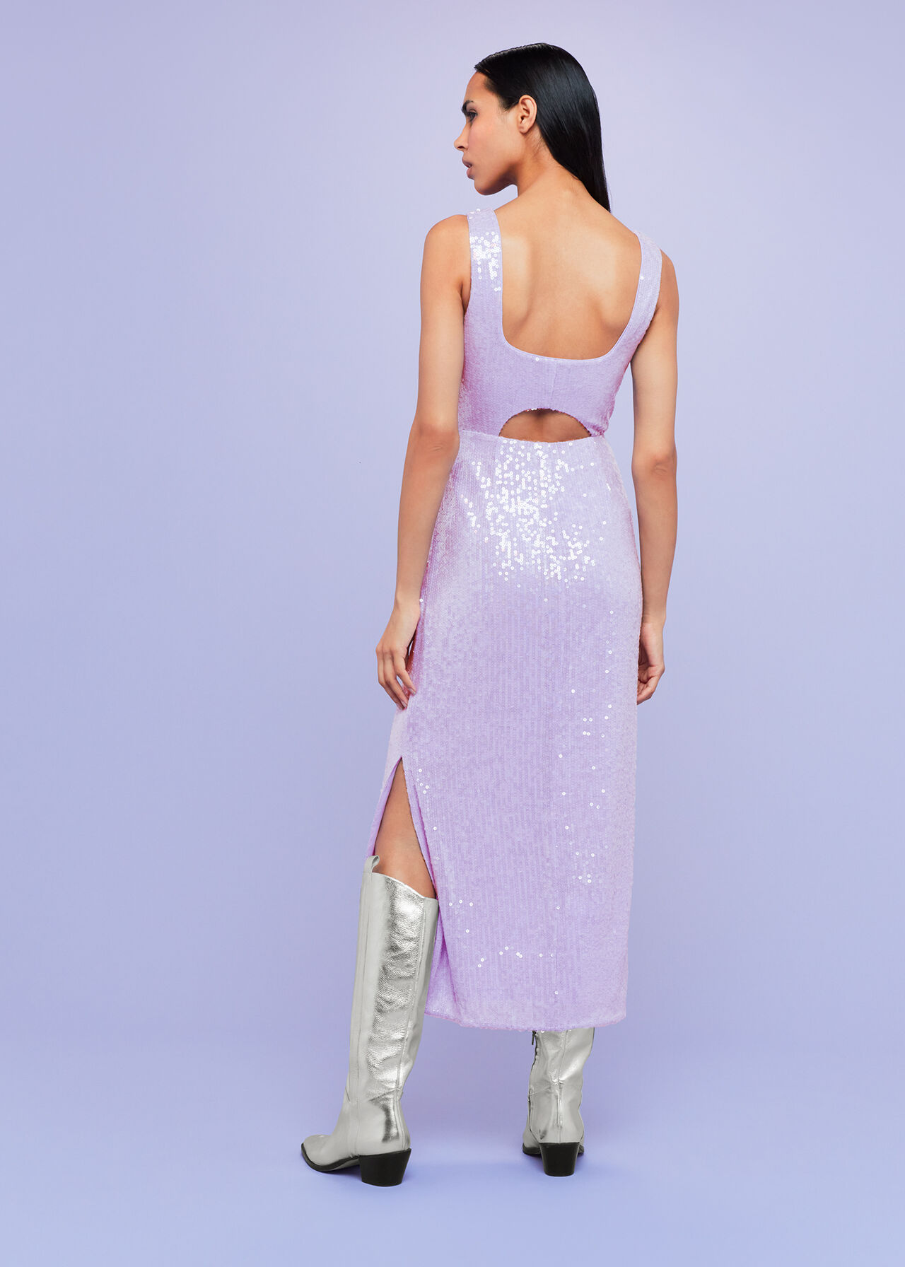 Miriam Sequin Midi Dress