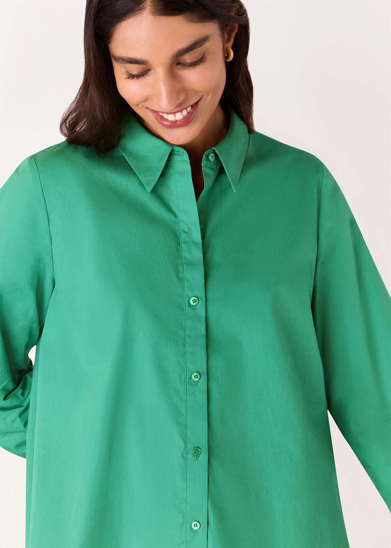Boxy Cotton Shirt