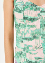 Waving Palms Bustier Top