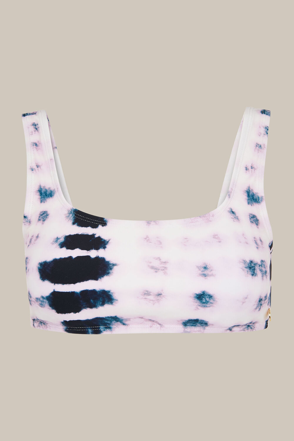 Tie Dye Square Neck Bikini Top