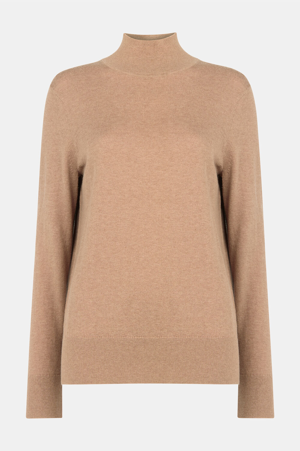 Fine Wool Mix Funnel Neck Knit