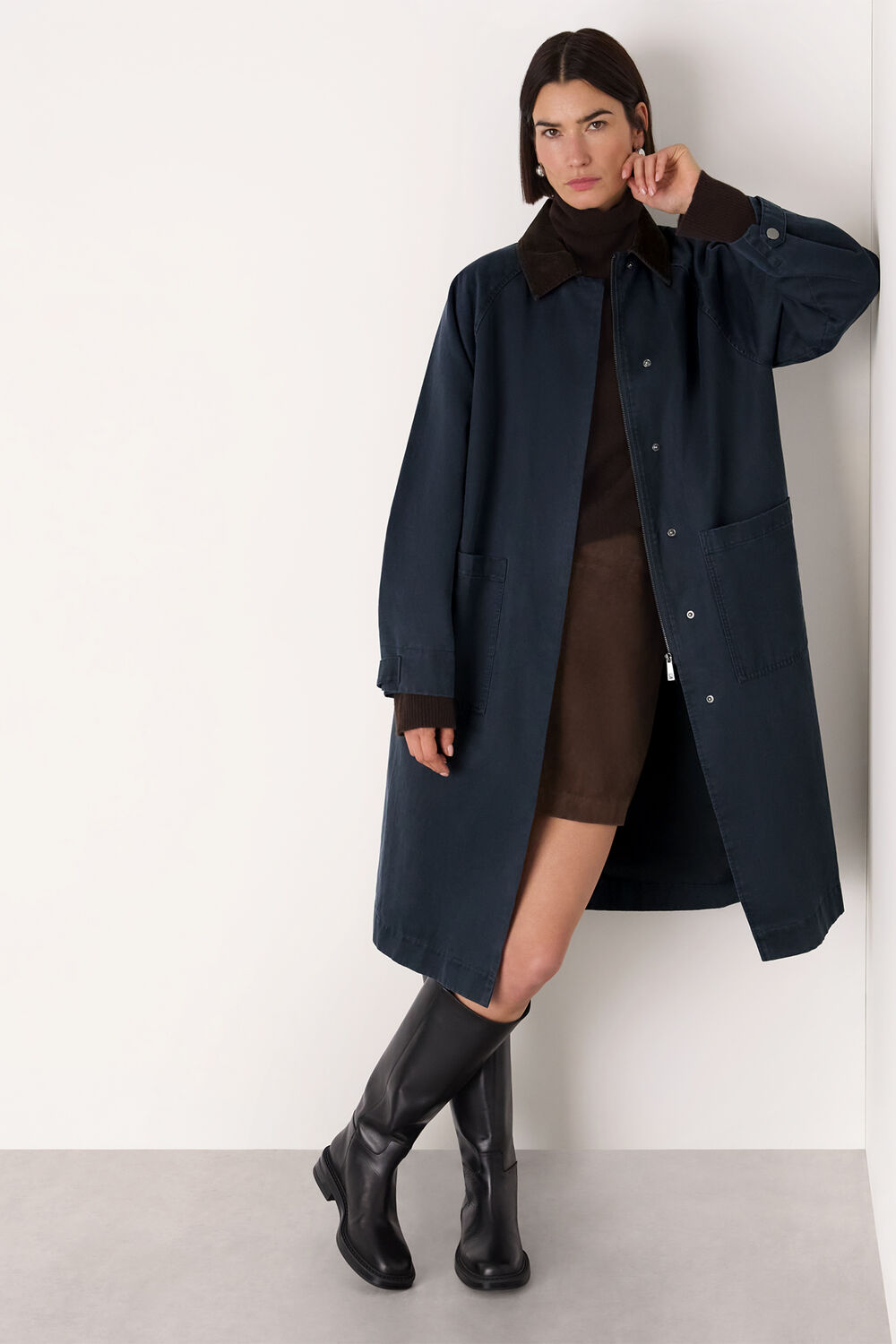Gabriella Waxed Overcoat
