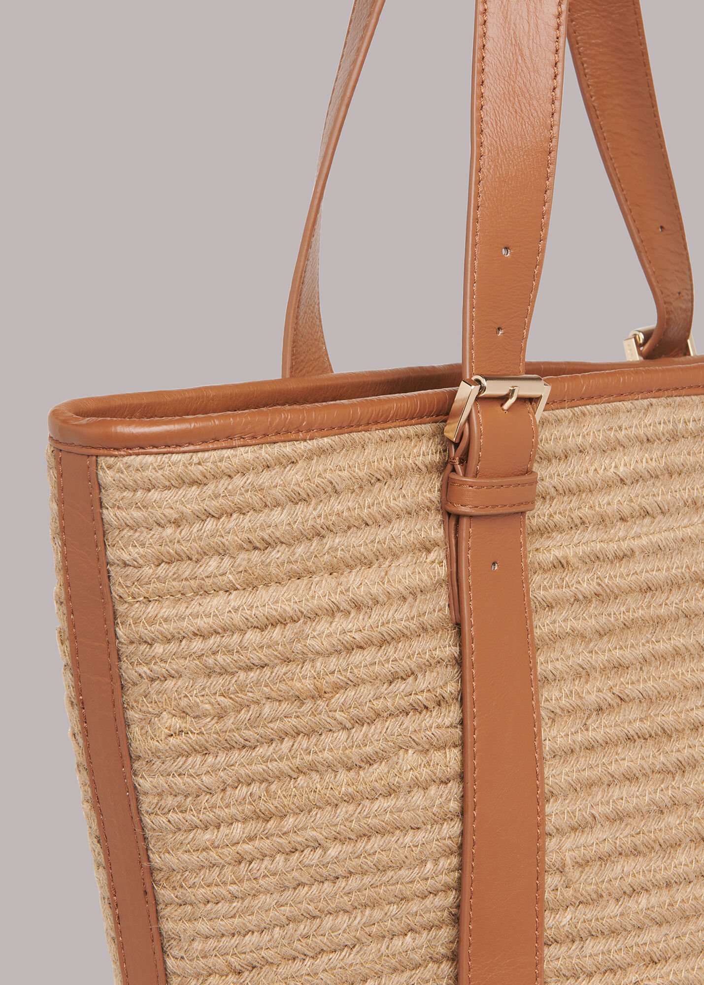 Neutral Ottie Jute Tote WHISTLES