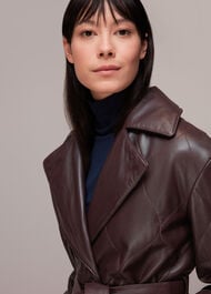 Luna Leather Belted Jacket
