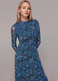 Boho Floral Minimal Mesh Dress