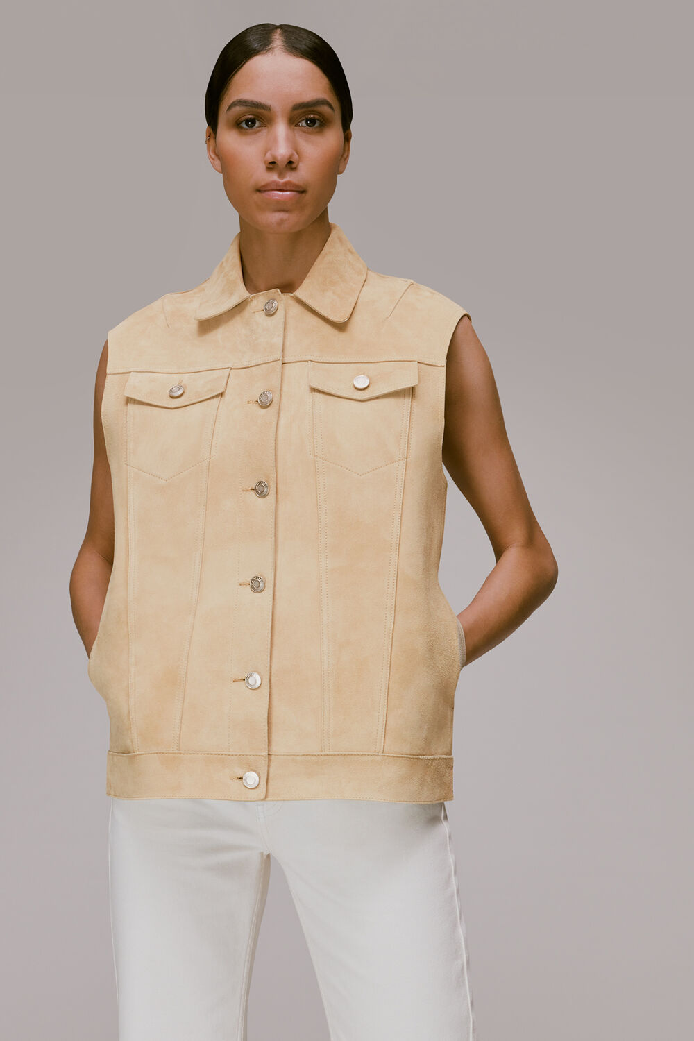 Calvin Bonded Suede Gilet