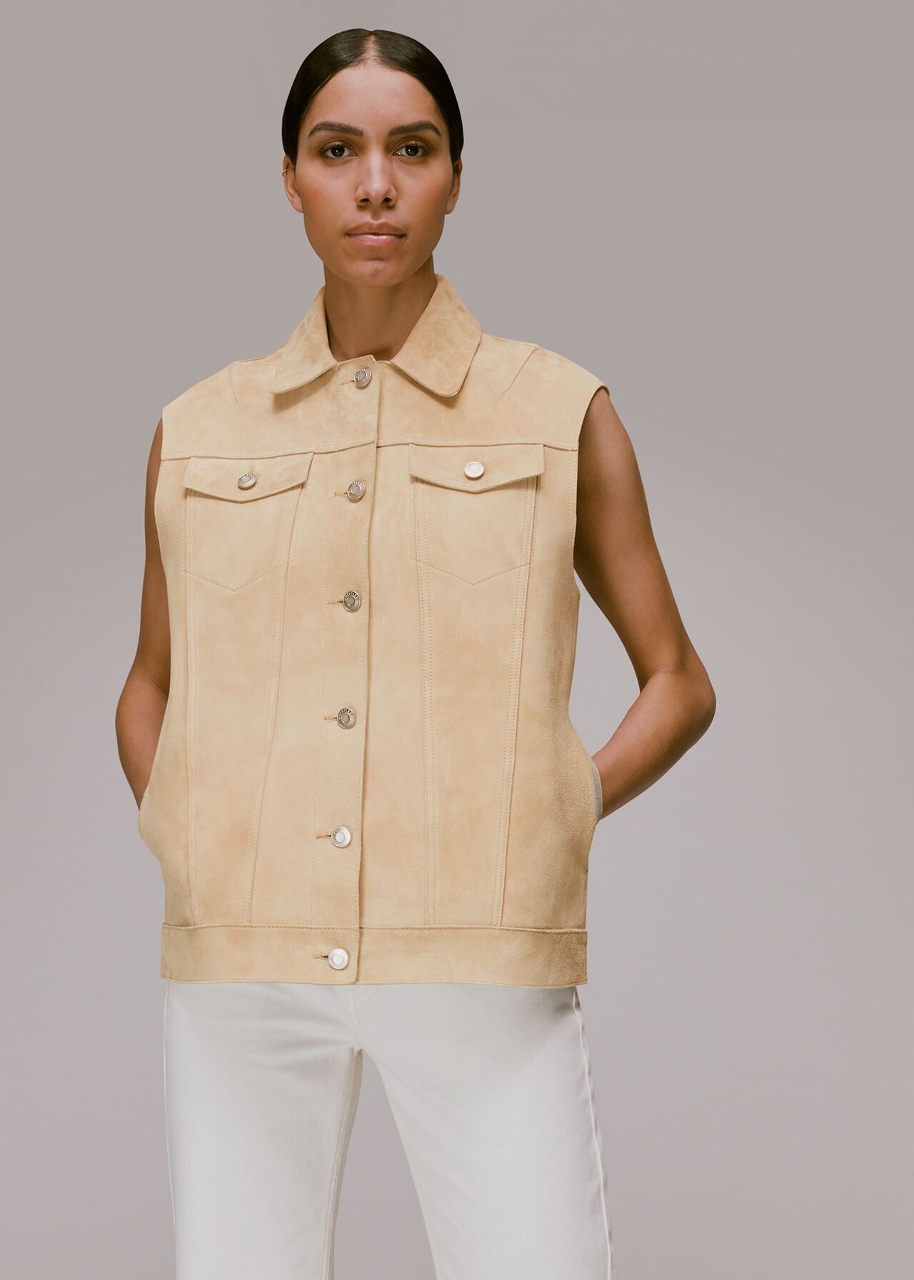 Calvin Bonded Suede Gilet