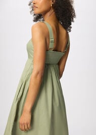 Cotton Midi Strappy Dress